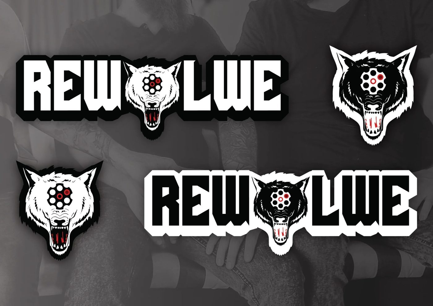Rewolwe, logo and merchandise